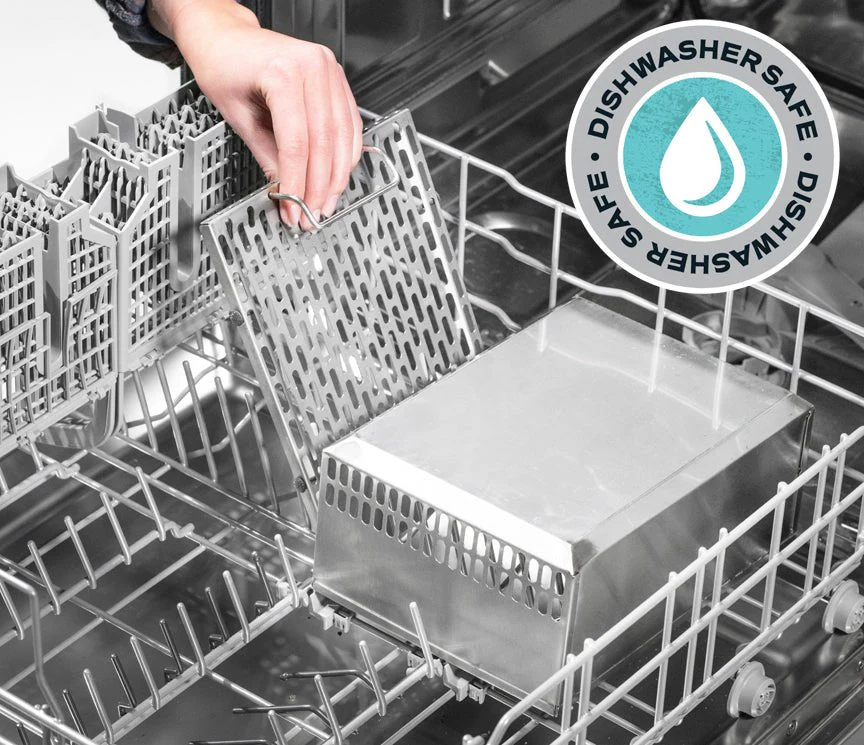 Blackstone Barbecue with 36 inch griddle and air fryer. Dishwasher safe to clean the air fryer tray