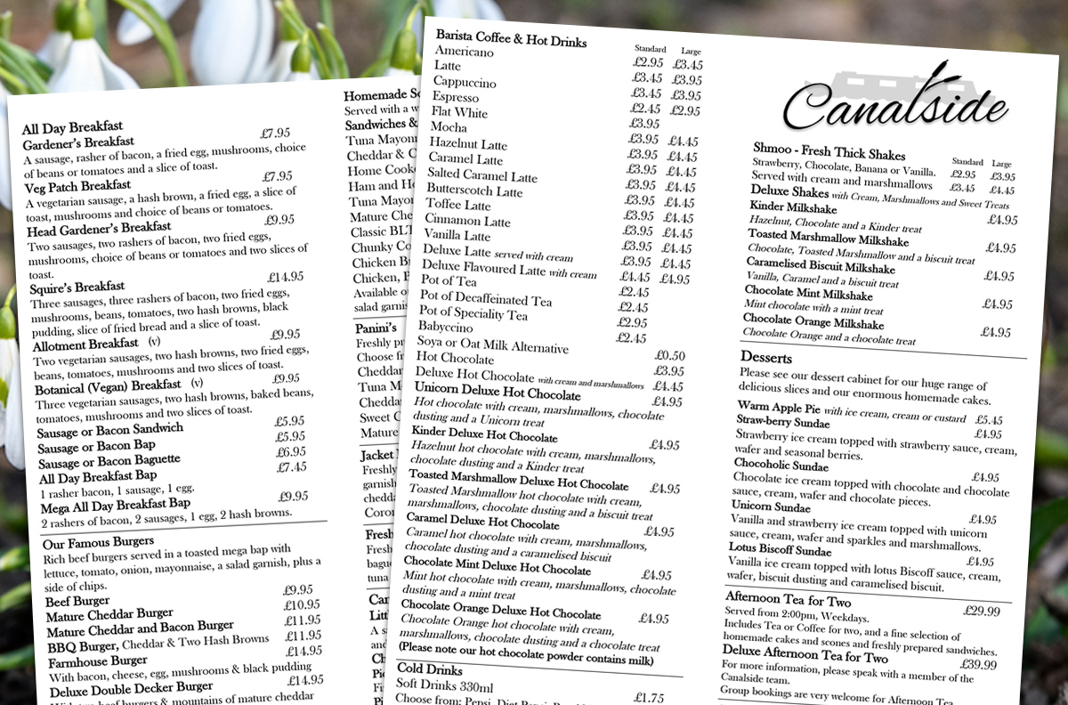 whilton locks restaurant menu