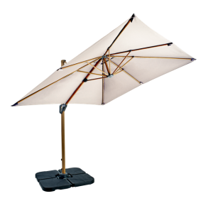 Aegean 2.5m Square Cantilever Parasol in DOVE - Including Base