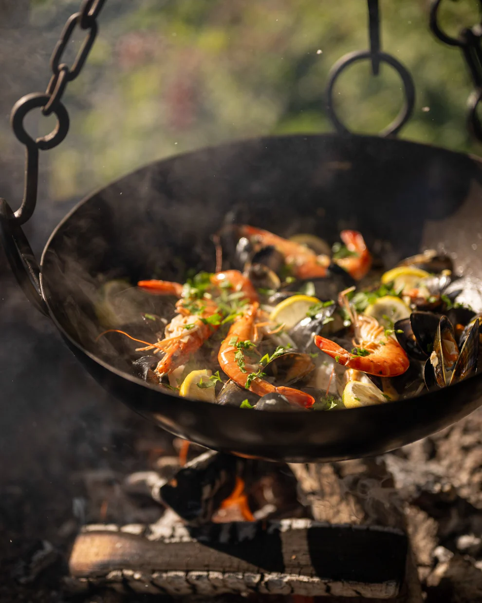 Kadai - Cooking BBQ Tripod for 70 & 80cm Kadai - Image 2