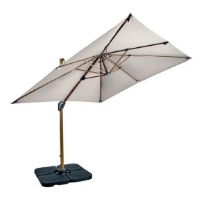 Aegean 2.5m Square Cantilever Parasol in SHELL - Including Base