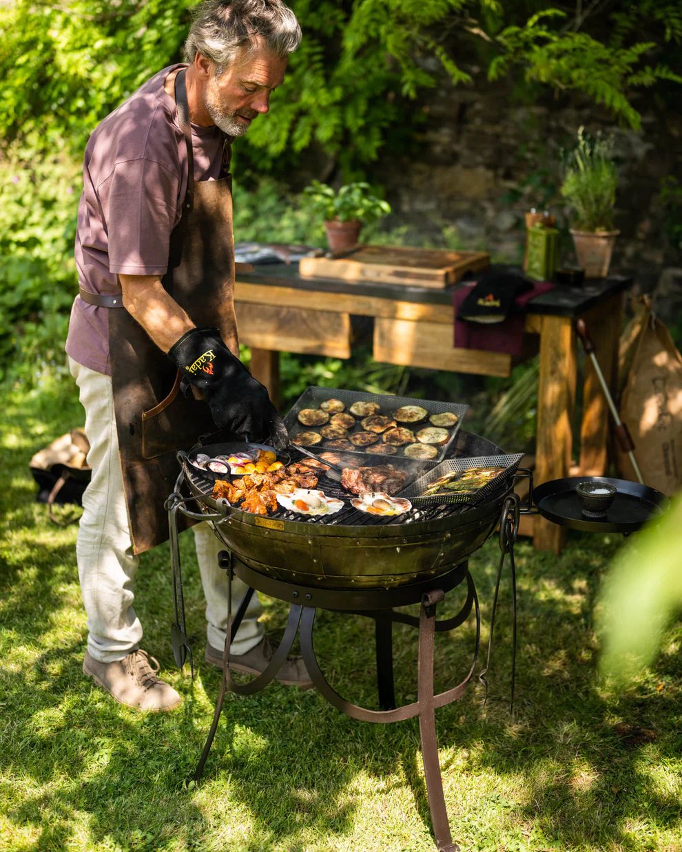 Kadai - Recycled BBQ Fire Pit Regular 80cm - Image 2